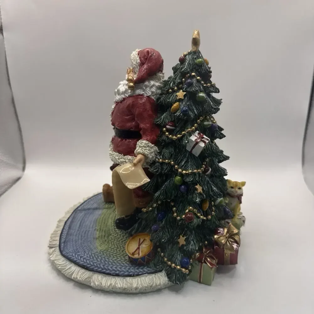 Fitz And Floyd Here Comes Santa Claus Music Box *